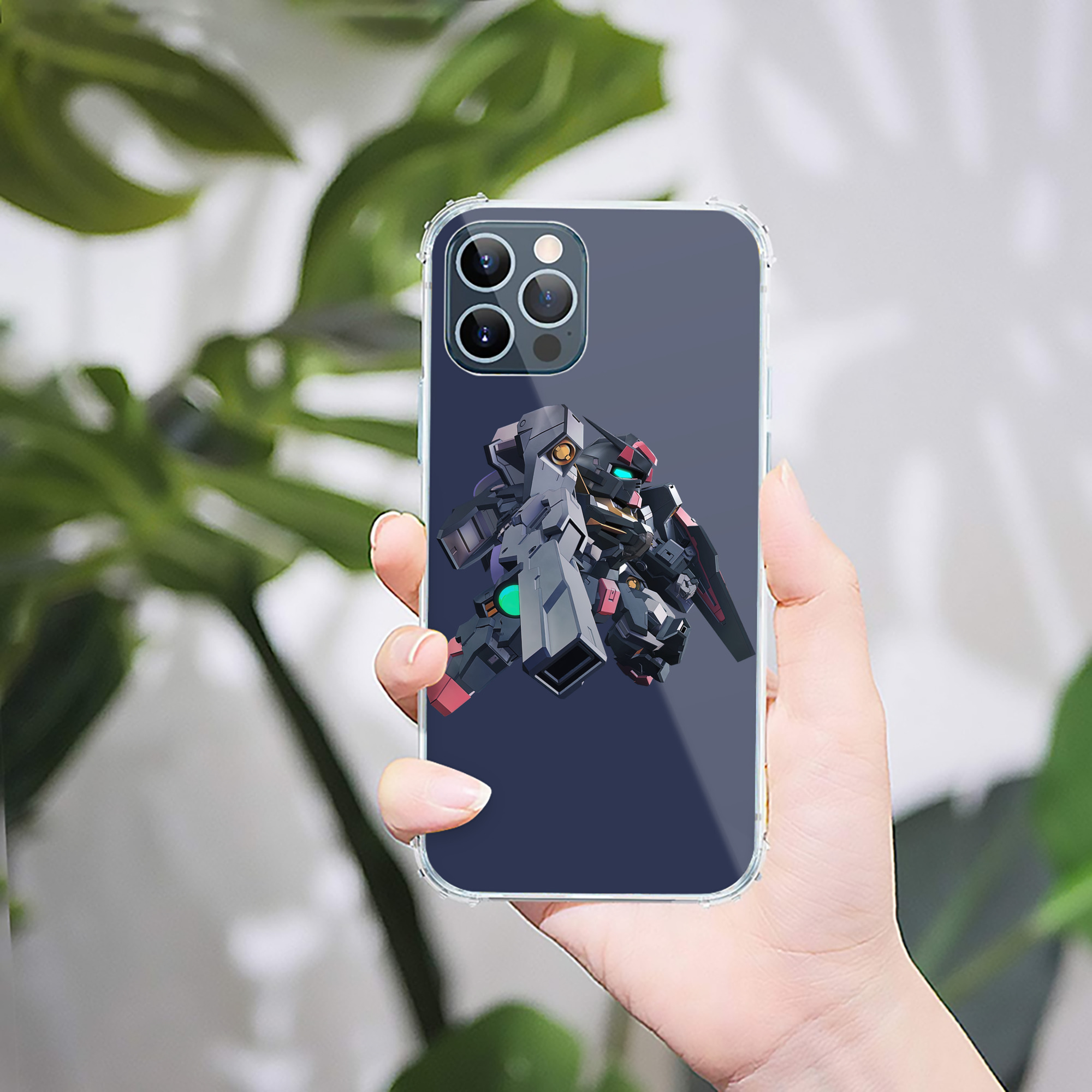 （画像用） 機動戦士ガンダム Mobile Suit Gundam 【iPhone 12シリーズ対応】透明スマホケース（クリアソフトケース）